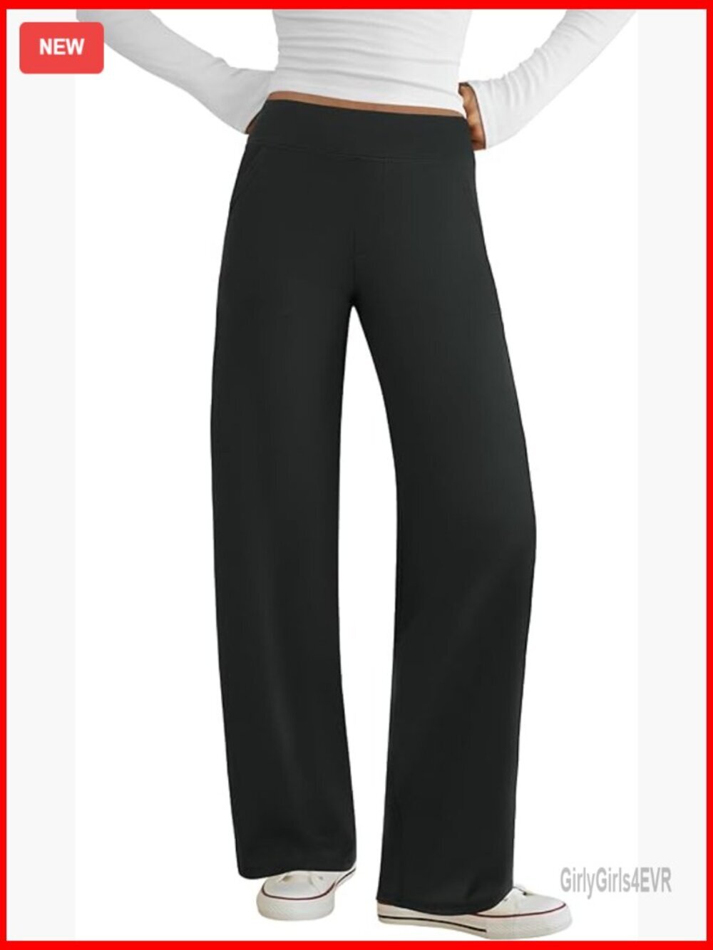 Wide Leg Yoga Pants with Pockets Stretch Dress Work Lounge Pants